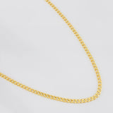 Cadena Cubana 2.35g / 45cm / 2.31mm Oro Amarillo 18K