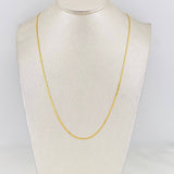 Cadena China 1.9g / 45cm / 1.35mm Oro Amarillo 18K