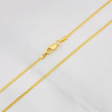 Cadena China 2.35g / 60cm / 1.22mm Oro Amarillo 18K