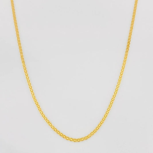 Cadena China 2.35g / 60cm / 1.22mm Oro Amarillo 18K