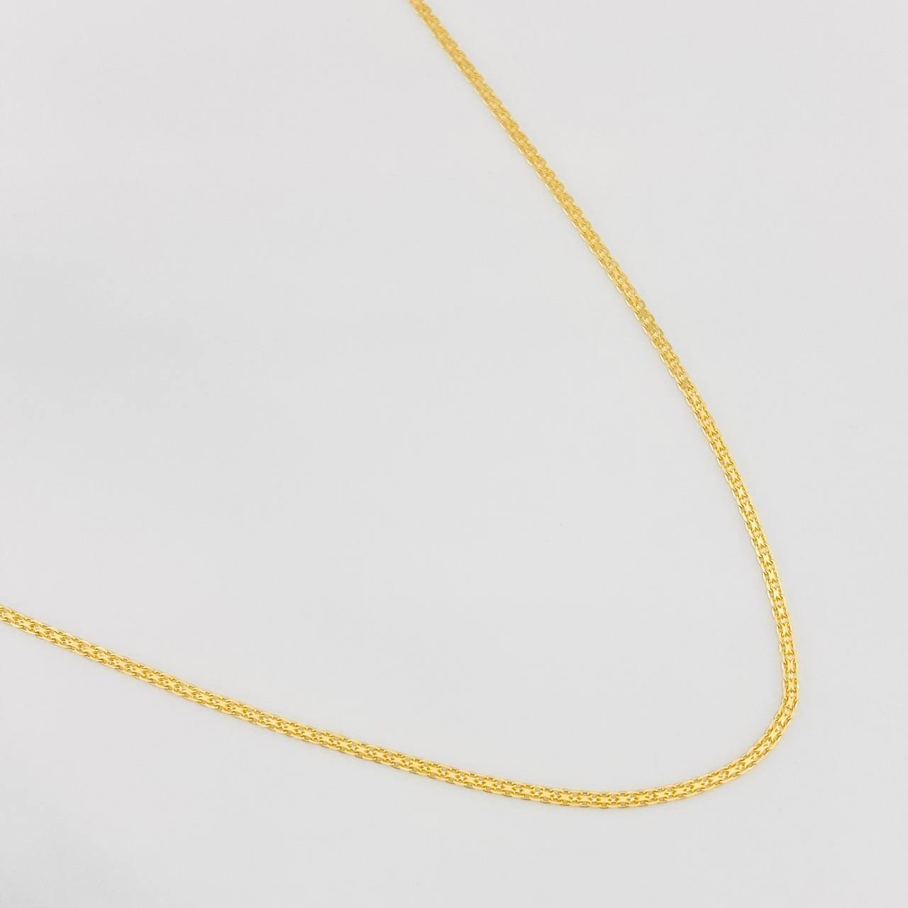 Cadena China 2.35g / 60cm / 1.22mm Oro Amarillo 18K