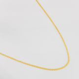 Cadena China 2.35g / 60cm / 1.22mm Oro Amarillo 18K