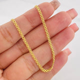 Cadena China 2.8g / 45cm / 2.53mm Oro Amarillo 18K