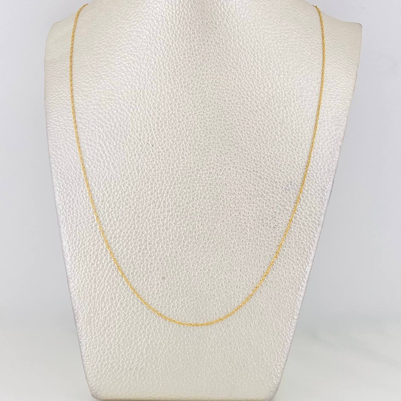 Cadena Singapur  0.9g / 50cm / 0.55mm Oro Amarillo 18K