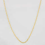 Cadena Singapur  0.9g / 50cm / 0.55mm Oro Amarillo 18K