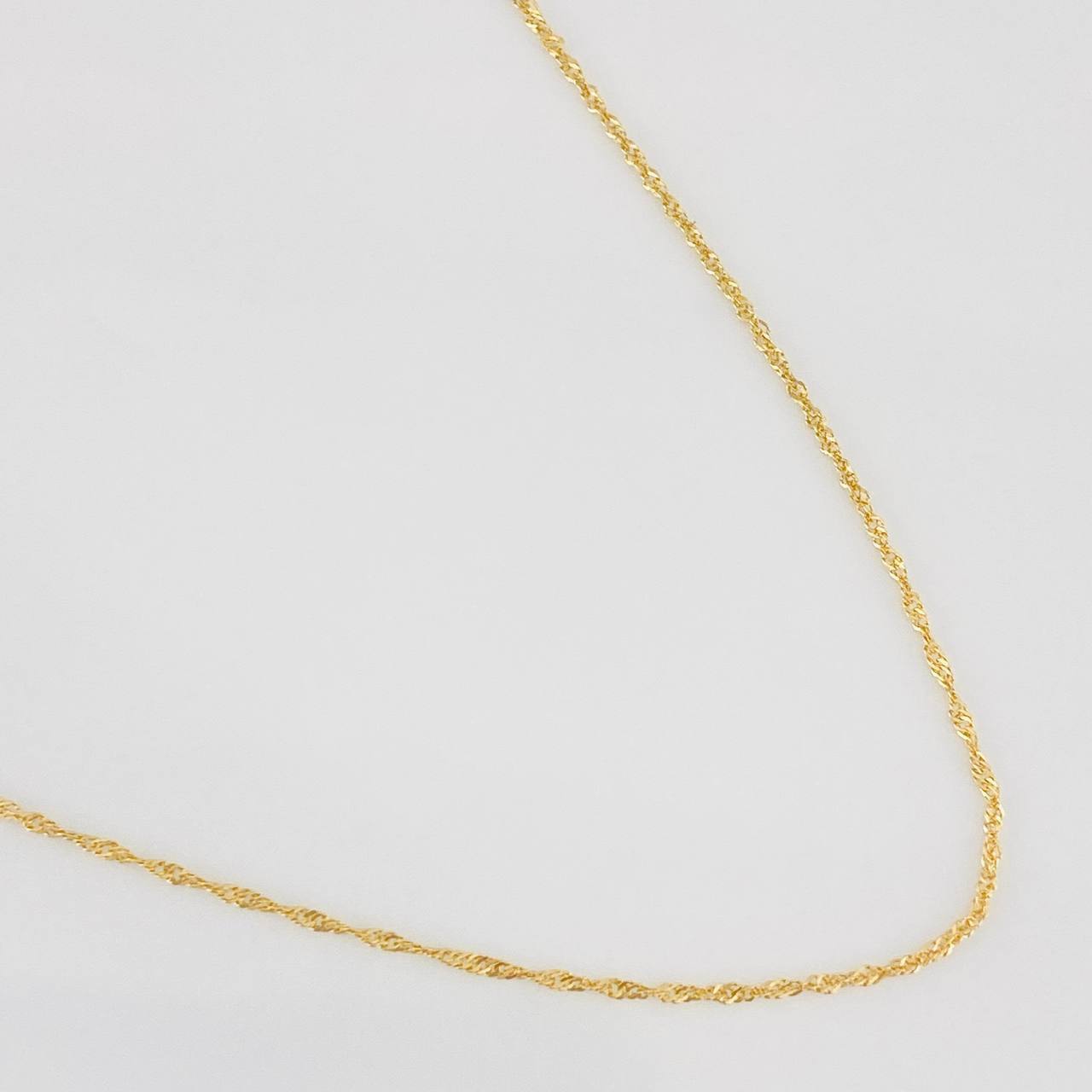 Cadena Singapur  0.9g / 50cm / 0.55mm Oro Amarillo 18K