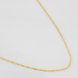Cadena Singapur 0.85g / 50cm / 0.55mm Oro Amarillo 18K
