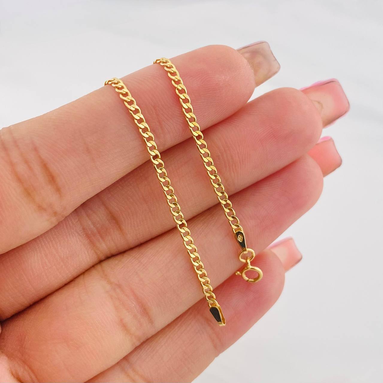 Pulso Cubano 0.8g / 19.05cm / 2.14mm Oro Amarillo 18K