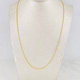 Cadena Lazo 1.1g / 60cm / 1.08mm Oro Amarillo 18K