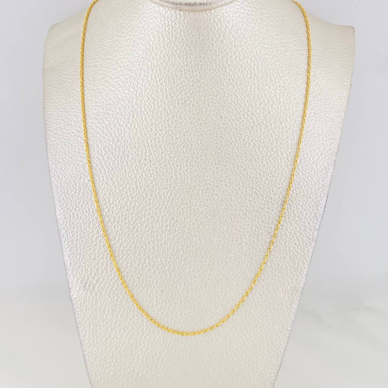 Cadena Lazo 1.15g / 60cm / 0.81mm Oro Amarillo 18K