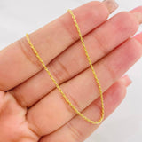 Cadena Lazo 1.15g / 60cm / 0.81mm Oro Amarillo 18K