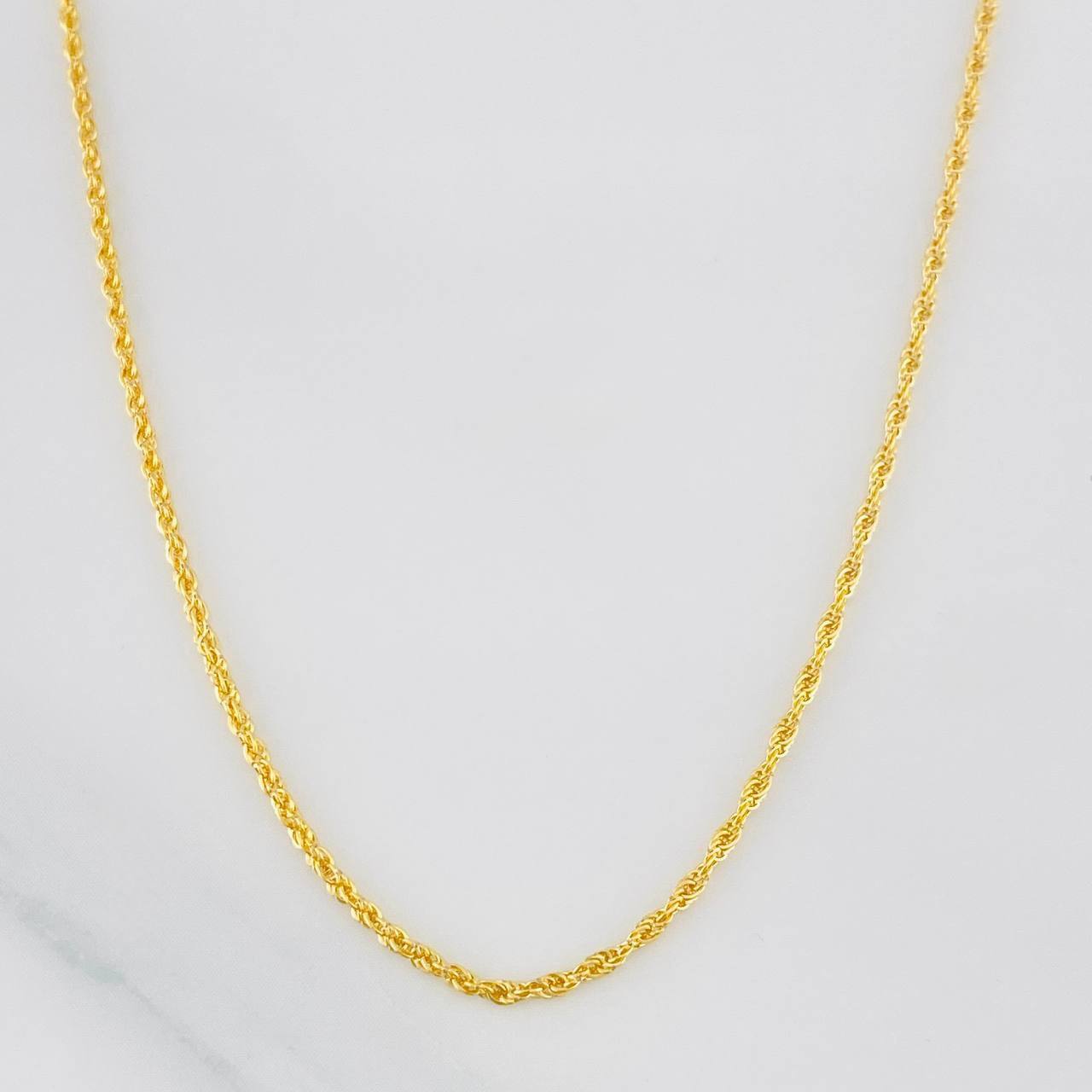 Cadena Lazo 1.15g / 60cm / 0.81mm Oro Amarillo 18K