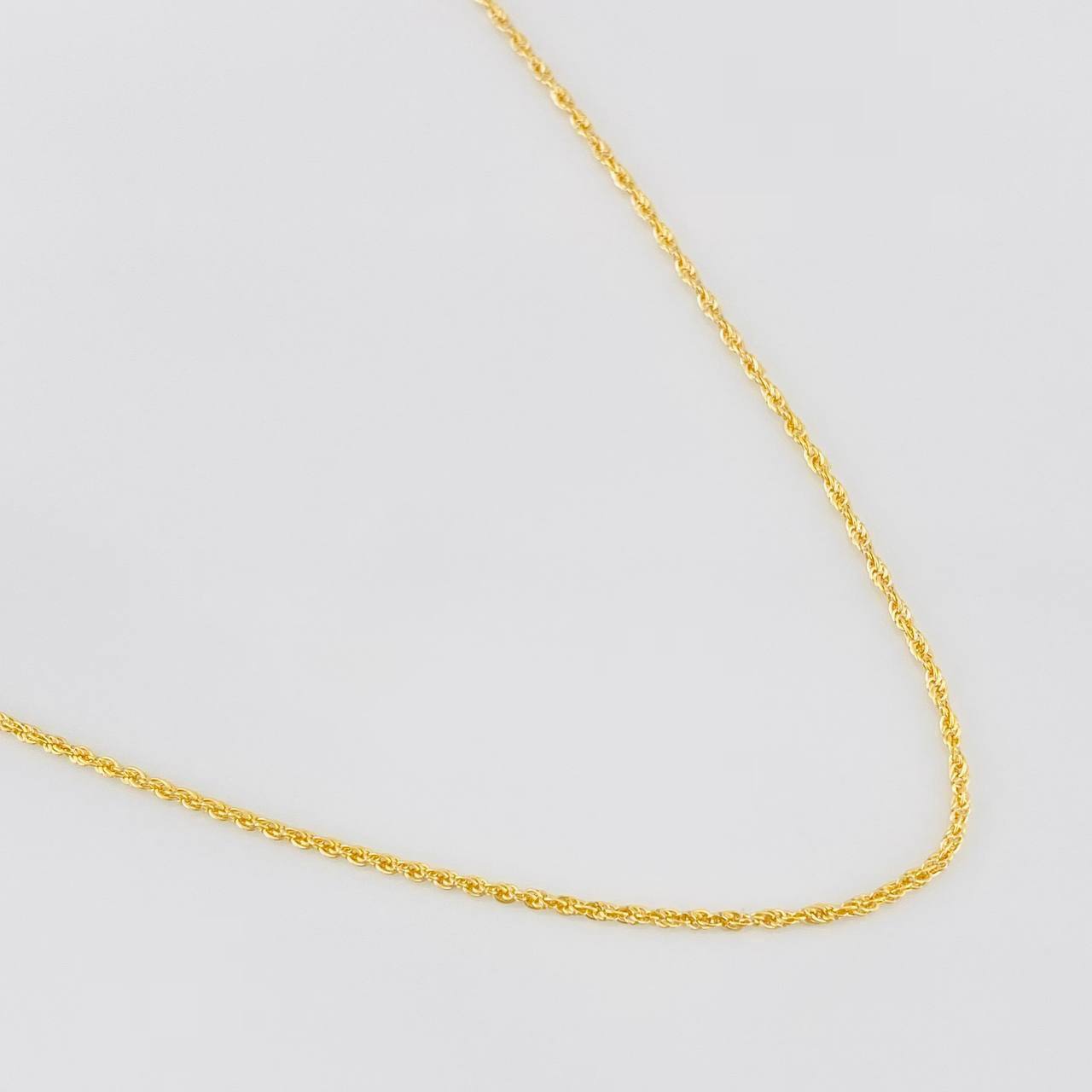 Cadena Lazo 1.1g / 60cm / 1.08mm Oro Amarillo 18K