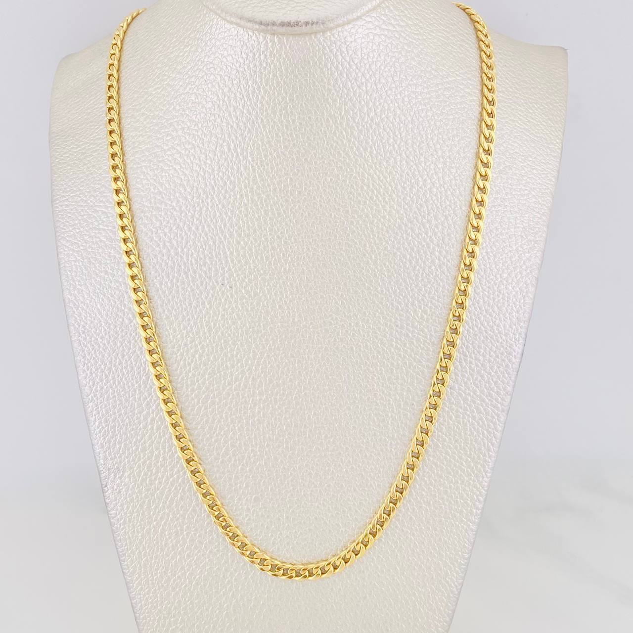 Cadena Cubana 5.85g / 70cm / 4.28mm Oro Amarillo 18K