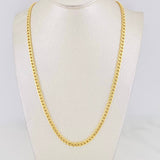 Cadena Cubana 5.85g / 70cm / 4.28mm Oro Amarillo 18K