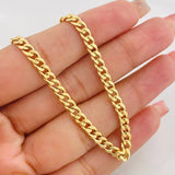 Cadena Cubana 5.85g / 70cm / 4.28mm Oro Amarillo 18K