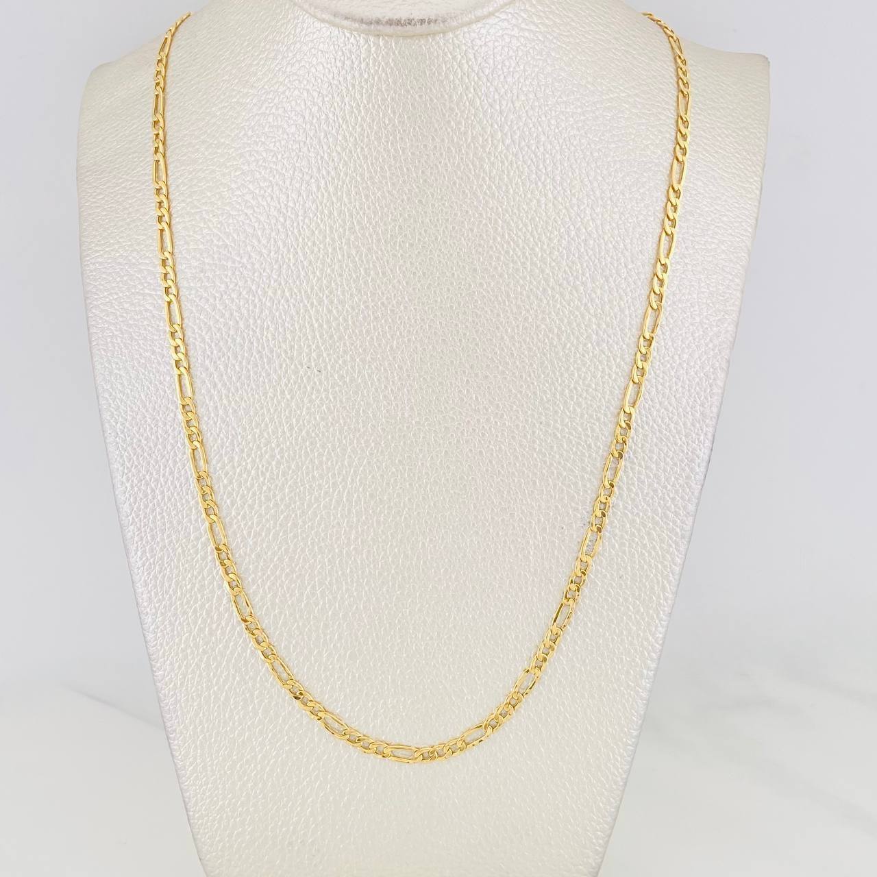 Cadena Figaro 4.85g / 70cm / 3.18mm Oro Amarillo 18K