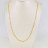 Cadena Figaro 4.85g / 70cm / 3.23mm Oro Amarillo 18K