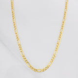 Cadena Figaro 4.85g / 70cm / 3.18mm Oro Amarillo 18K
