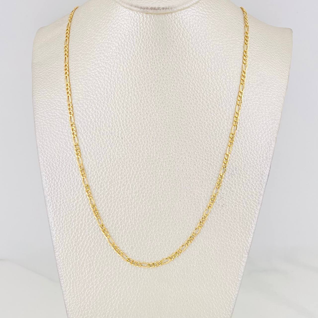 Cadena Figaro 2.2g / 50cm / 2.67mm Oro Amarillo 18K