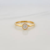 Anillo Solitario Diamantes 29Pts 1.6 g / T6 1/4 Oro Amarillo 18K