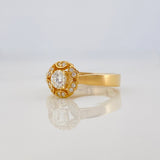 Anillo Solitario Diamantes 38Pts 2.85 g / T6 3/4 Oro Amarillo 18K