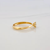 Anillo Solitario Diamantes 28Pts 1.15 g / T5 3/4 Oro Amarillo 18K