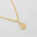 Set Cadena Lazo + Dije Corona / 1.5 g / 50 cm Oro Amarillo 18K