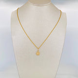 Set Cadena Lazo + Dije Corona / 1.4 g / 50 cm Oro Amarillo 18K