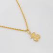 Set Cadena Lazo + Dije Oso Ts / 1.3 g / 45 cm Oro Amarillo 18K