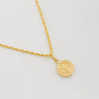 Set Cadena Lazo + Dije San Benito / 1.4 g / 50.05 cm Oro Amarillo 18K