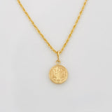 Set Cadena Lazo + Dije San Benito / 1.45 g / 50 cm Oro Amarillo 18K