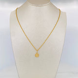 Set Cadena Lazo + Dije San Benito / 1.45 g / 50 cm Oro Amarillo 18K