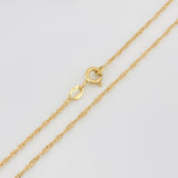 Set Cadena Lazo + Dije Tres Gracias / 1.7 g / 50 cm Oro Amarillo 18K