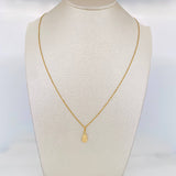 Set Cadena Lazo + Dije Silueta Virgen Guadalupe / 1.2 g / 40 cm Oro Amarillo 18K