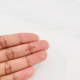 Dije Cruz Rubi 0.20Pts 0.5 g / 1.06 cm Oro Amarillo 18K