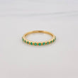 Anillo Churumbela Esmeralda 12Pts 1.35 g / T5 1/2 Oro Amarillo 18K