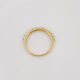 Anillo Churumbela Esmeralda 12Pts 1.35 g / T5 1/2 Oro Amarillo 18K