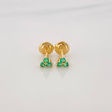 Topos Triangulo Esmeralda 15Pts 0.65 g / 1.6 mm Oro Amarillo 18K