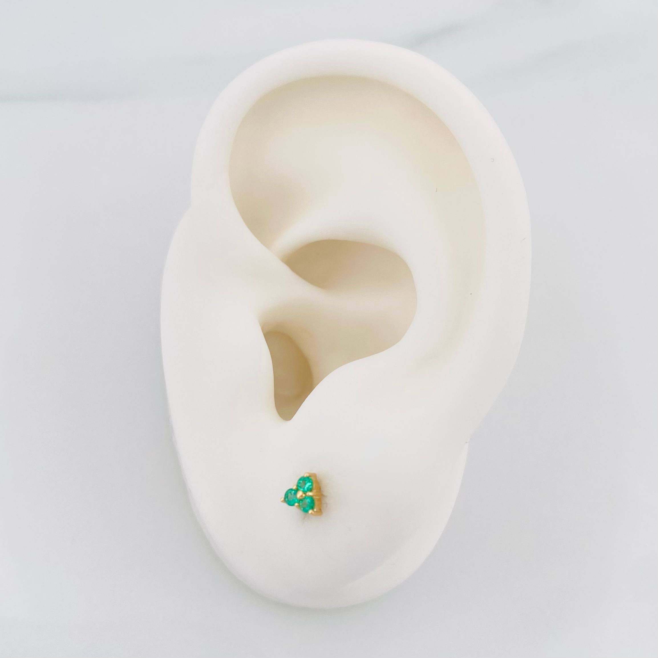 Topos Triangulo Esmeralda 15Pts 0.65 g / 1.6 mm Oro Amarillo 18K