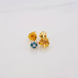 Topos Flor Diamantes 17Pts 1 g / 1 mm Oro Amarillo 18K
