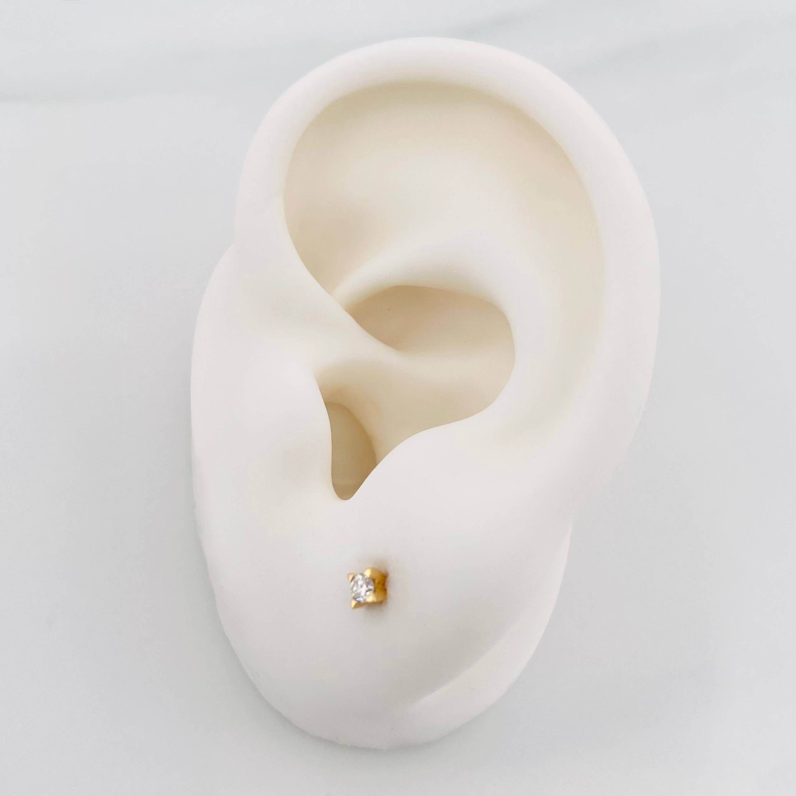 Topos Diamantes 0.8Pts 0.75 g / 0.8 mm Oro Amarillo 18K