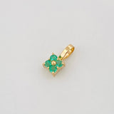 Dije Flor Esmeralda 21Pts 0.2 g / 0.8 cm Oro Amarillo 18K