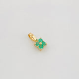 Dije Flor Esmeralda 21Pts 0.2 g / 0.8 cm Oro Amarillo 18K