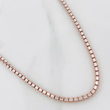 Cadena Veneciana 31.6 g / 65.5 cm / 2.55 mm Dos Oros Blanco Rosa 18K