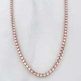Cadena Veneciana 31.6 g / 65.5 cm / 2.55 mm Dos Oros Blanco Rosa 18K