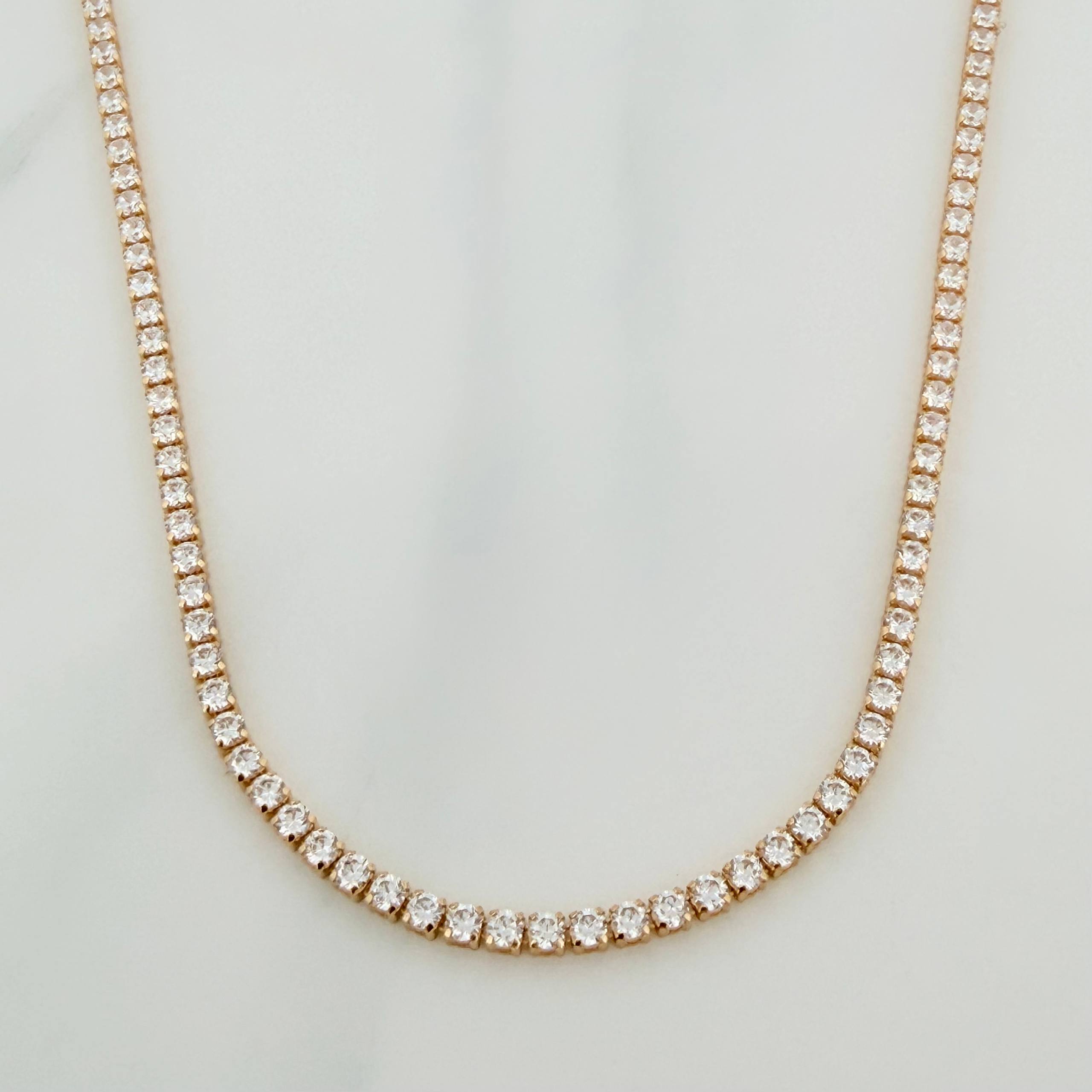 Cadena Tennis 8.6 g / 43.05 cm / 2 mm Oro Amarillo 18K