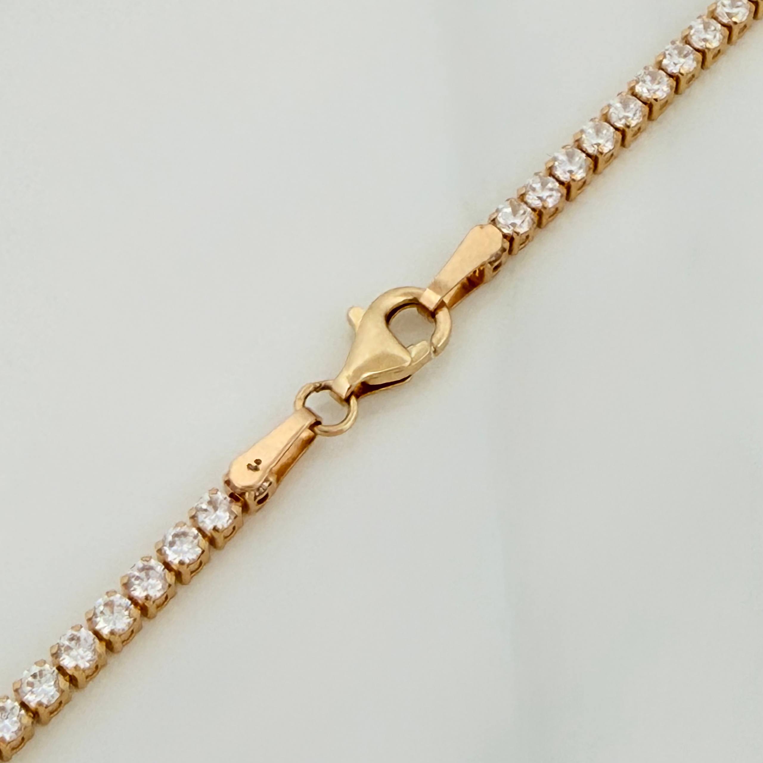 Cadena Tennis 8.6 g / 43.05 cm / 2 mm Oro Amarillo 18K