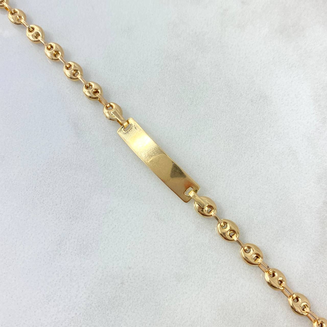Pulso GC 3gr / 15cm / 4.2mm Placa Rectangular Oro Amarillo