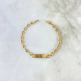 Pulso GC 3gr / 15cm / 4.2mm Placa Rectangular Oro Amarillo